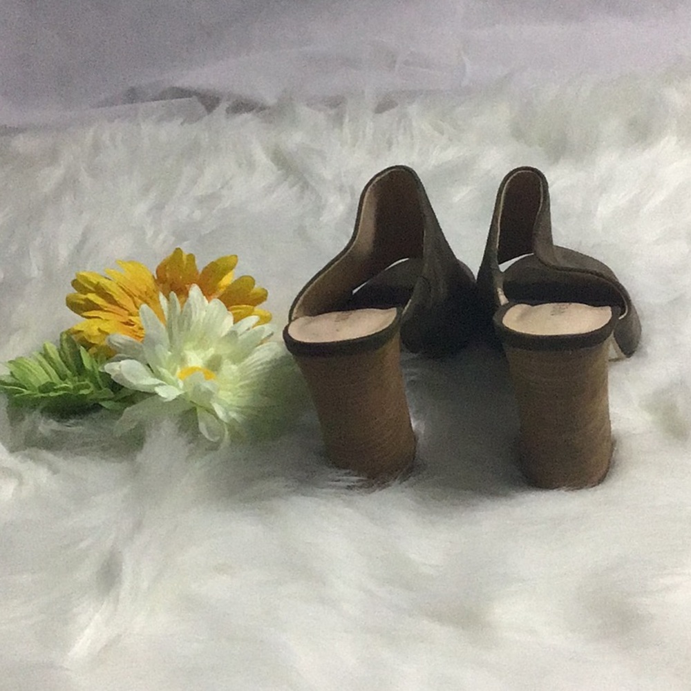 Nine West … Suede Open Toe Block Heel Mules🛍 - Picture 6 of 8